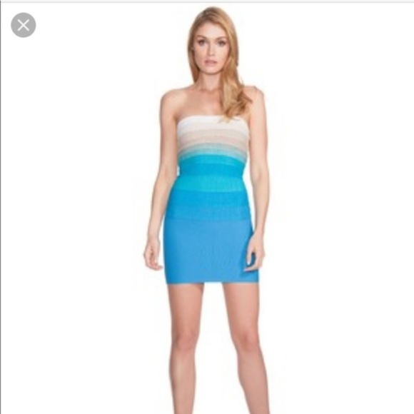 ombre bandage dress